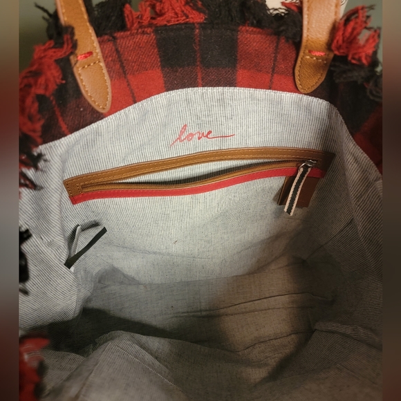 ED Ellen Degeneres Oax to Oax tote handbag tartan - Picture 3 of 9